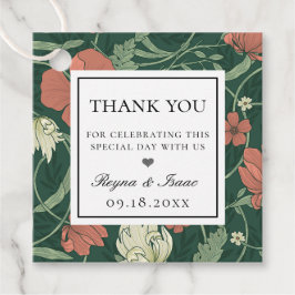 Vintag-Englisch-Gartenmuster Geschenkanhänger