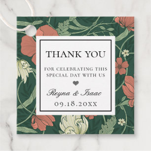 Vintag-Englisch-Gartenmuster Geschenkanhänger