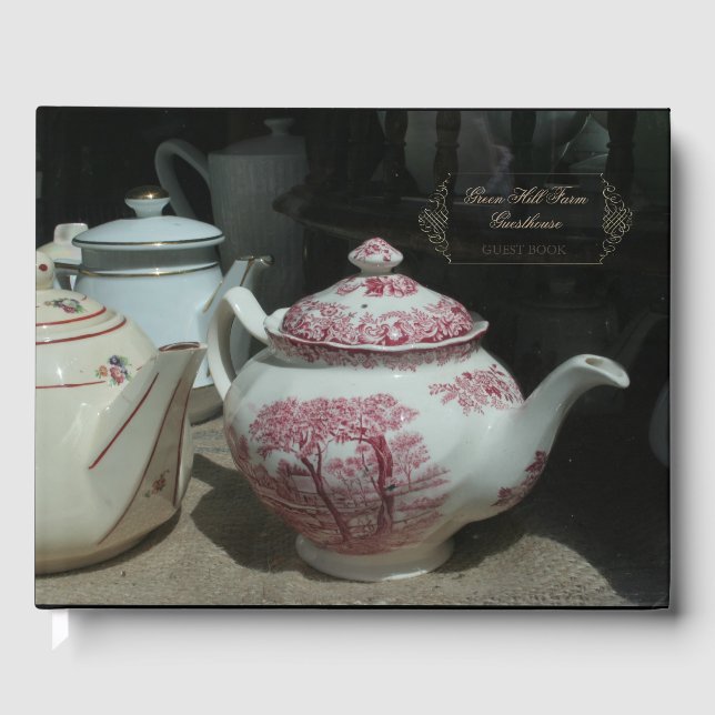 Vintag Englisch Teapot Guesthouse Gästebuch (Vorderseite)