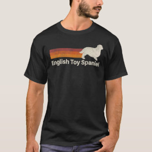 Vintag English Toy Spaniel Retro Mama Vater Dog T-Shirt
