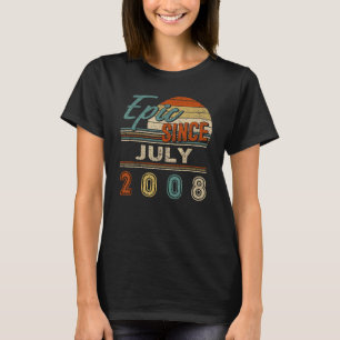 Vintag Epic Seit Juli 2008 14 Jahre alt Geburtstag T-Shirt