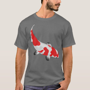 Vintag erkrankter Kohaku Koi Fisch T-Shirt