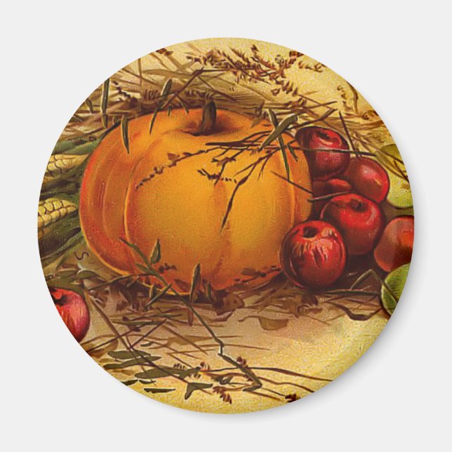 Vintag Erntedank Magnet (Vorne)