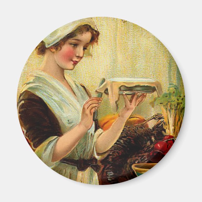 Vintag Erntedank Magnet (Vorne)