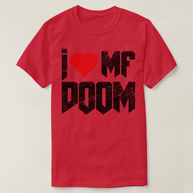 Vintag erschüttert I Liebe MF Doom T-Shirt (Design vorne)
