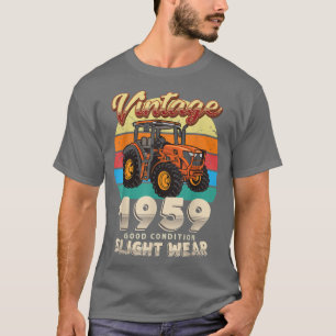 Vintag Est 1959 Bauer Traktor 63. Geburtstag 63 Y T-Shirt