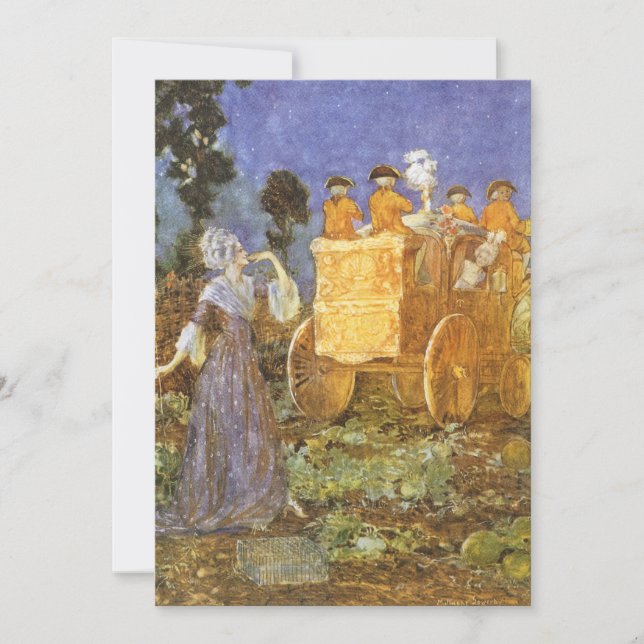 Vintag Fairy Tales Aschenputtel und Fairy Godmutte (Vorderseite)