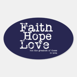 Vintag Faith Hope Liebe Stickers