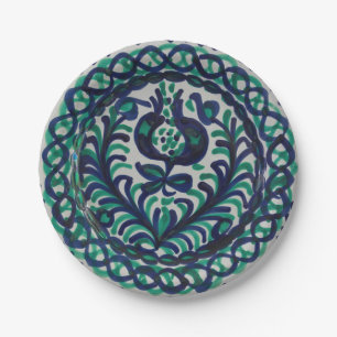 Vintag Fajalauza Granada Spanish Pottery Boho Pappteller
