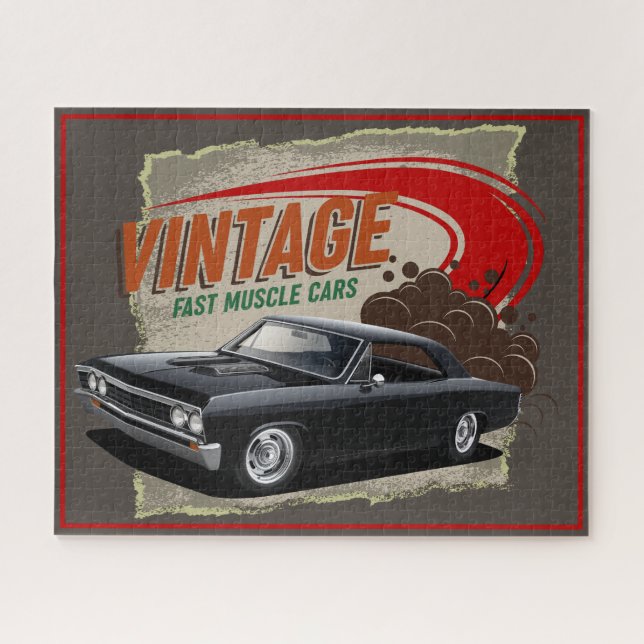 Vintag Fast Chevelle Jigsaw Puzzle (Horizontal)