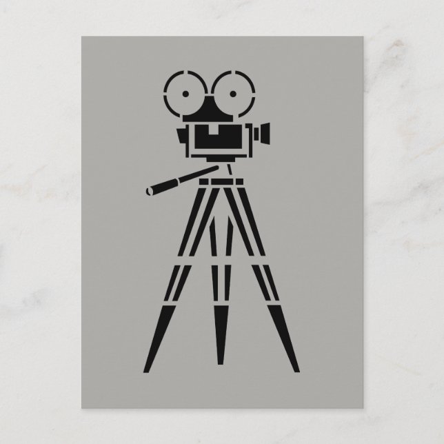 Vintag-Film-Set-Kamera Postkarte (Vorderseite)