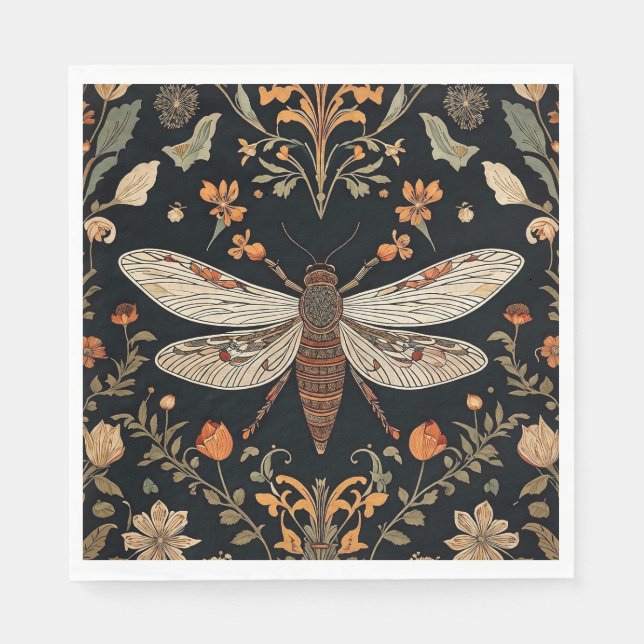 Vintag Firefly Garden Serviette (Vorderseite)