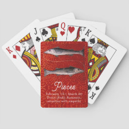 Vintag Fische Zodiac Spielkarten