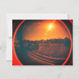 Vintag Fisheye Lens Postcard Postkarte