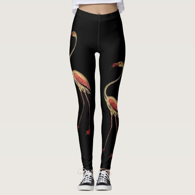 Vintag Flamingo Leggings (Vorderseite)
