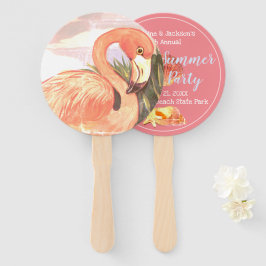 Vintag Flamingo Seashells Summer Gastgeschenk Fächer