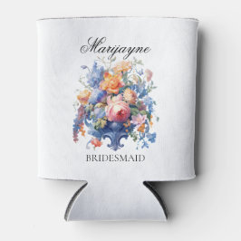 Vintag Floral Bouquet Bridesmaid Vorschlag Geschen Dosenkühler