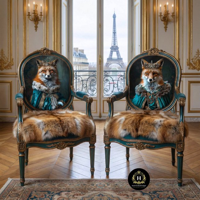 Vintag Floral King Fox Decoupage Seidenpapier (Von Creator hochgeladen)