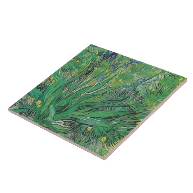 Vintag Floral Van Gogh Iris Fliese (Seite)