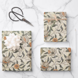 Vintag Floral William Morris Fruit Geschenkpapier Set