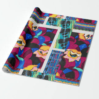 Vintag florale Multicolor Geschenkpapier