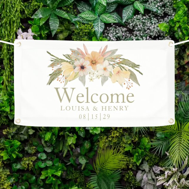 Vintag Florals Begrüßungsbanner Banner (Von Creator hochgeladen)