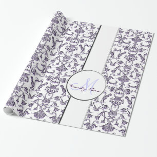 Vintag Florentiner Damaskus (Lilac) Geschenkpapier