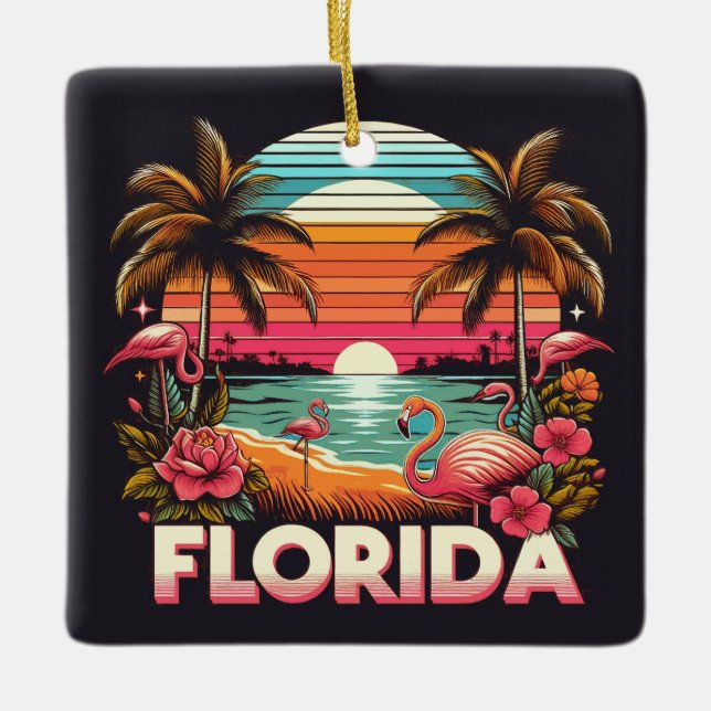 Vintag Florida Keramikornament (Vorderseite)