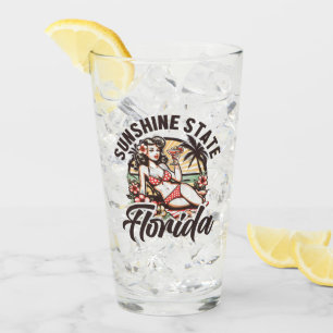 Vintag Florida Pinup Glas