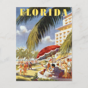 Vintag Florida, USA - Postkarte