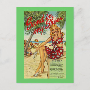 Vintag Florida, USA - Postkarte