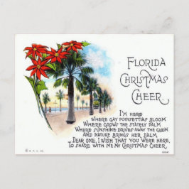 Vintag Florida Weihnachtsgeschenk Feiertagspostkarte