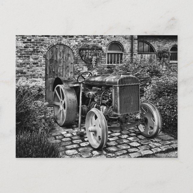 Vintag Fordson Tractor, Bredbury Hall Postkarte (Vorderseite)