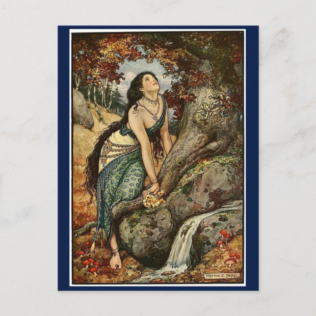 Vintag Forest Sinti und Roma Postkarte (Vorderseite)