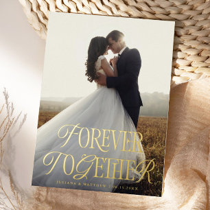 Vintag Forever Together Wedding Ankündigung