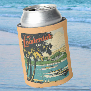 Vintag Fort Lauderdale Florida Boote Dosenkühler