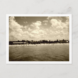 Vintag Fort Myers Beach Postkarte