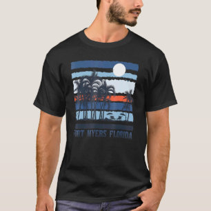 Vintag Fort Myers Florida Summer 80er Beach Souven T-Shirt