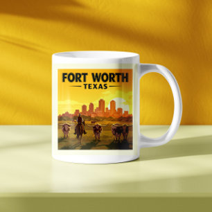 Vintag Fort Worth Texas Kaffeetasse