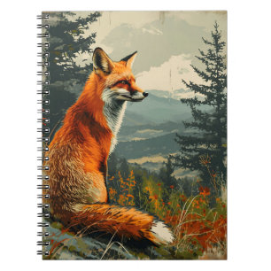 Vintag Fox: Zeitloser Wildcharakter Notizblock