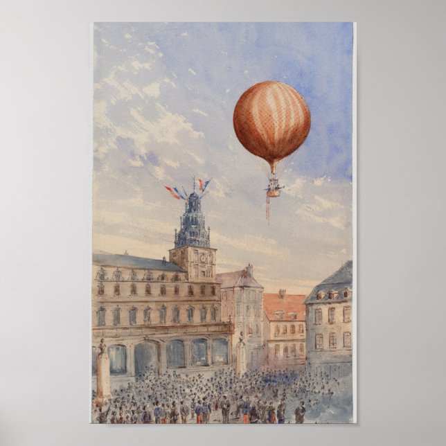 Vintag France Illustration Poster (Vorne)