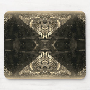 Vintag France Paris champs elysees avenue Mousepad