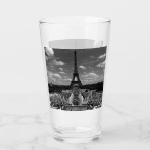 Vintag France Paris Fontains Tower Eiffel Glas