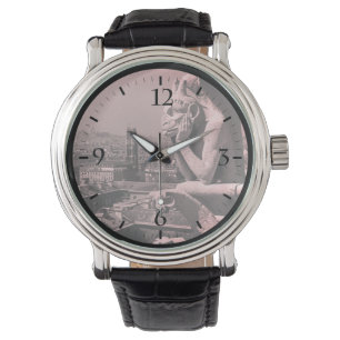 Vintag France Paris Notre Dame Denker der Kathedra Armbanduhr