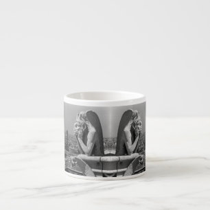 Vintag France Paris Notre Dame Denker der Kathedra Espressotasse