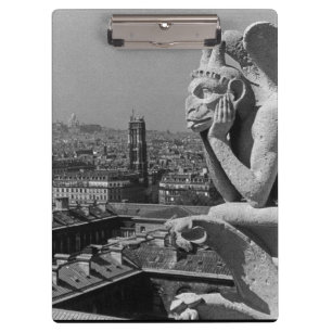 Vintag France Paris Notre Dame Denker der Kathedra Klemmbrett