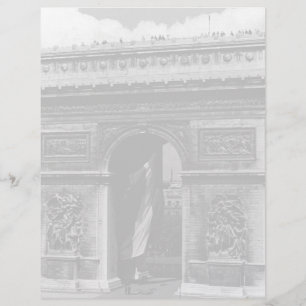 Vintag France Paris Triumphbogen Place Etoile