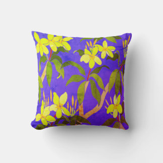 Vintag Frangipani Throw Kissen