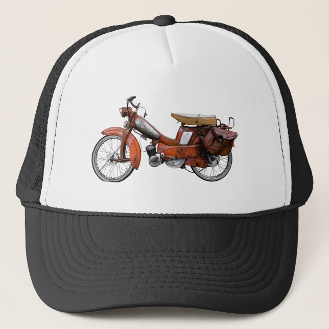 Vintag französisch Motobecane Moped Truckerkappe (Vorderseite)