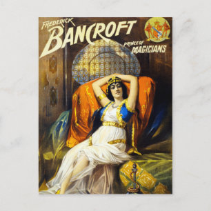 Vintag Frederick Bancroft Prinz von Magicians Postkarte